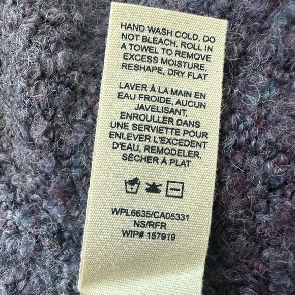 Woolrich Women's Burgundy and Gray Open Cardigan size XL - Picture 8 of 13